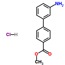 3'-AMINO-BIPHENYL-4-CARBOXYLIC ACID METHYL ESTER HCL structure