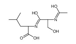 (2S)-2-[[(2S)-2-acetamido-3-hydroxypropanoyl]amino]-4-methylpentanoic acid结构式