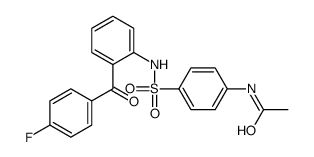 N-[4-[[2-(4-fluorobenzoyl)phenyl]sulfamoyl]phenyl]acetamide结构式