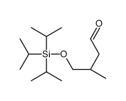 (3S)-3-methyl-4-tri(propan-2-yl)silyloxybutanal结构式