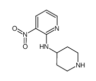 3-nitro-N-(piperidin-4-yl)pyridin-2-amine结构式