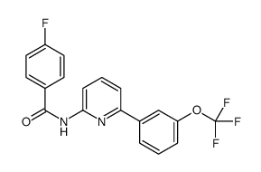 4-fluoro-N-[6-[3-(trifluoromethoxy)phenyl]pyridin-2-yl]benzamide Structure