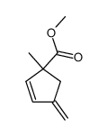 2-Cyclopentene-1-carboxylicacid,1-methyl-4-methylene-,methylester(9CI)结构式