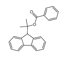 1-(fluoren-9-yl)-1-methylethyl benzoate结构式