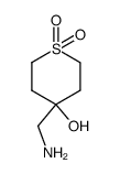 4-Aminomethyl-1,1-dioxo-tetrahydro-1λ6-thiopyran-4-ol Structure