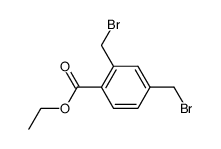 2,4-Bis(brommethyl)benzoesaeure-ethylester结构式