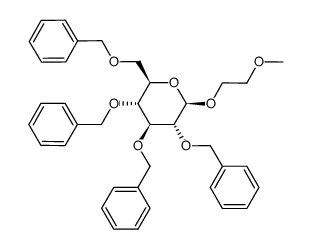 2-methoxyethyl 2,3,4,6-tetra-O-benzyl-β-D-glucopyranoside Structure