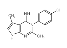 4-(4-chlorophenyl)-3,7-dimethyl-2,4,9-triazabicyclo[4.3.0]nona-2,5,7,9-tetraen-5-amine picture