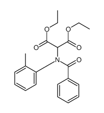 diethyl 2-(N-benzoyl-2-methylanilino)propanedioate结构式