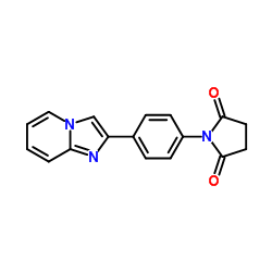 1-[4-(Imidazo[1,2-a]pyridin-2-yl)phenyl]-2,5-pyrrolidinedione结构式