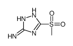 5-甲基磺酰基-4H-1,2,4-三唑-3-胺结构式