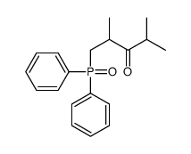 1-diphenylphosphoryl-2,4-dimethylpentan-3-one Structure