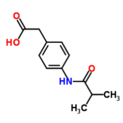 2-(4-isobutyramidophenyl)acetic acid结构式