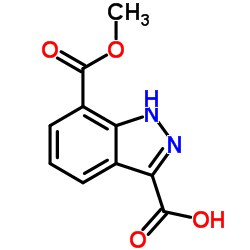 7-(甲氧基羰基)-1H-吲唑-3-羧酸图片