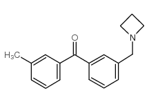 3-AZETIDINOMETHYL-3'-METHYLBENZOPHENONE Structure