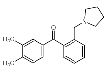 3',4'-DIMETHYL-2-PYRROLIDINOMETHYL BENZOPHENONE图片