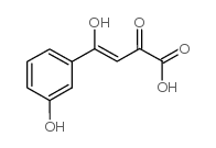 4-hydroxy-4-(3-hydroxyphenyl)-2-oxobut-3-enoic acid structure