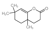 2H-1-Benzopyran-2-one,3,4,4a,5,6,7-hexahydro-4a,7,7-trimethyl- structure