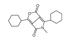 1,4-dicyclohexyl-5-methylfuro[3,4-c]pyrrole-3,6-dione结构式