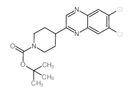 tert-butyl 4-(6,7-dichloroquinoxalin-2-yl)piperidine-1-carboxylate Structure