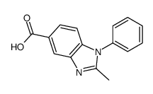 2-Methyl-1-phenyl-1H-benzo[d]imidazole-5-carboxylic acid Structure