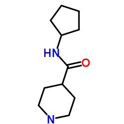 N-Cyclopentyl-4-piperidinecarboxamide Structure