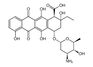 10-carboxy-13-deoxycarminomycin Structure