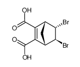 (+/-)-5endo,6exo-dibromo-norborn-2-ene-2,3-dicarboxylic acid Structure