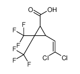 3-(2,2-dichloroethenyl)-2,2-bis(trifluoromethyl)cyclopropane-1-carboxylic acid Structure