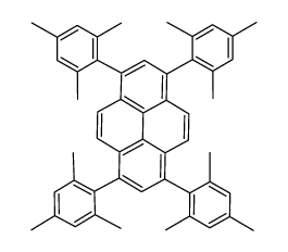 1,3,6,8-tetrakis(2,4,6-trimethylphenyl)pyrene Structure