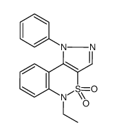 N-phenyl-5-ethyl-1,5-dihydrobenzo[c]pyrazolo[3,4-e][1,2]thiazin-2,2-dioxide Structure