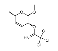 Methyl-3,4,6-tridesoxy-2-O-trichloracetimidoyl-α-D-threo-hex-3-enopyranosid Structure