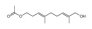 Acetic acid (3E,7E)-9-hydroxy-4,8-dimethyl-nona-3,7-dienyl ester Structure