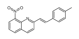 2-(4-methyl-styryl)-8-nitro-quinoline结构式