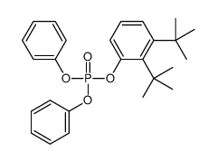 (2,3-ditert-butylphenyl) diphenyl phosphate结构式