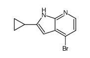 4-Bromo-2-cyclopropyl-1H-pyrrolo[2,3-b]pyridine structure