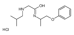 2-methylpropyl-[2-oxo-2-(1-phenoxypropan-2-ylamino)ethyl]azanium,chloride Structure