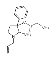 1-Allyl-2-methyl-3-phenyl-3-pyrrolidinol propionate结构式