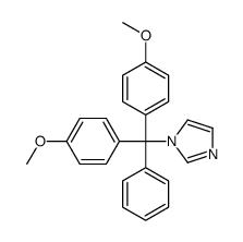 1-[bis(4-methoxyphenyl)-phenylmethyl]imidazole Structure