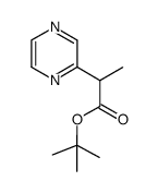 tert-butyl 2-pyrazin-2-ylpropanoate Structure