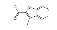 Thieno[2,3-c]pyridine-2-carboxylic acid, 3-methyl-, methyl ester (9CI) structure