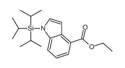 ethyl 1-tri(propan-2-yl)silylindole-4-carboxylate Structure