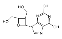 9-[(2R,3R,4S)-3,4-bis(hydroxymethyl)oxetan-2-yl]-3H-purine-2,6-dione Structure