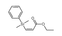 ethyl (2Z)-3-[dimethyl(phenyl)silyl]-2-propenoate Structure