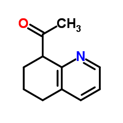 8-乙酰基-5,6,7,8-四氢喹啉结构式