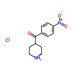 4-(4-Nitrobenzoyl)piperidinium chloride结构式