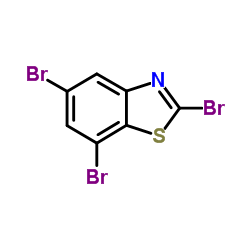 2,5,7-Tribromo-1,3-benzothiazole结构式