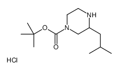 4-N-BOC-2-异丁基哌嗪盐酸盐结构式