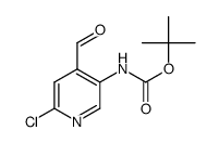 tert-butyl (6-chloro-4-formylpyridin-3-yl)carbamate Structure