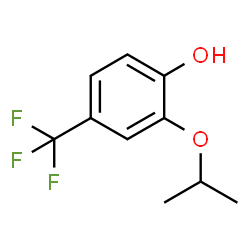 2-Isopropoxy-4-(trifluoromethyl)phenol结构式